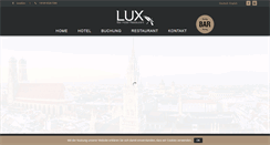 Desktop Screenshot of hotel-lux-muenchen.de